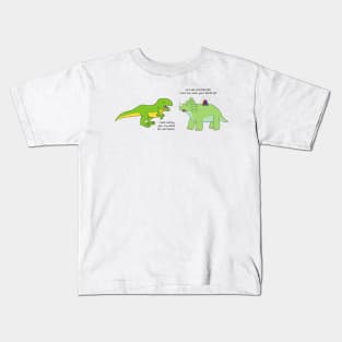 The Tricera-cops and the T-rex Kids T-Shirt